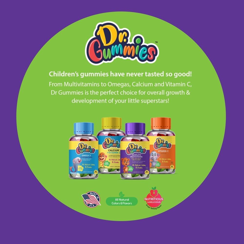 Dr. Gummies - Kids Calcium + Vitamin D Gummies 60's