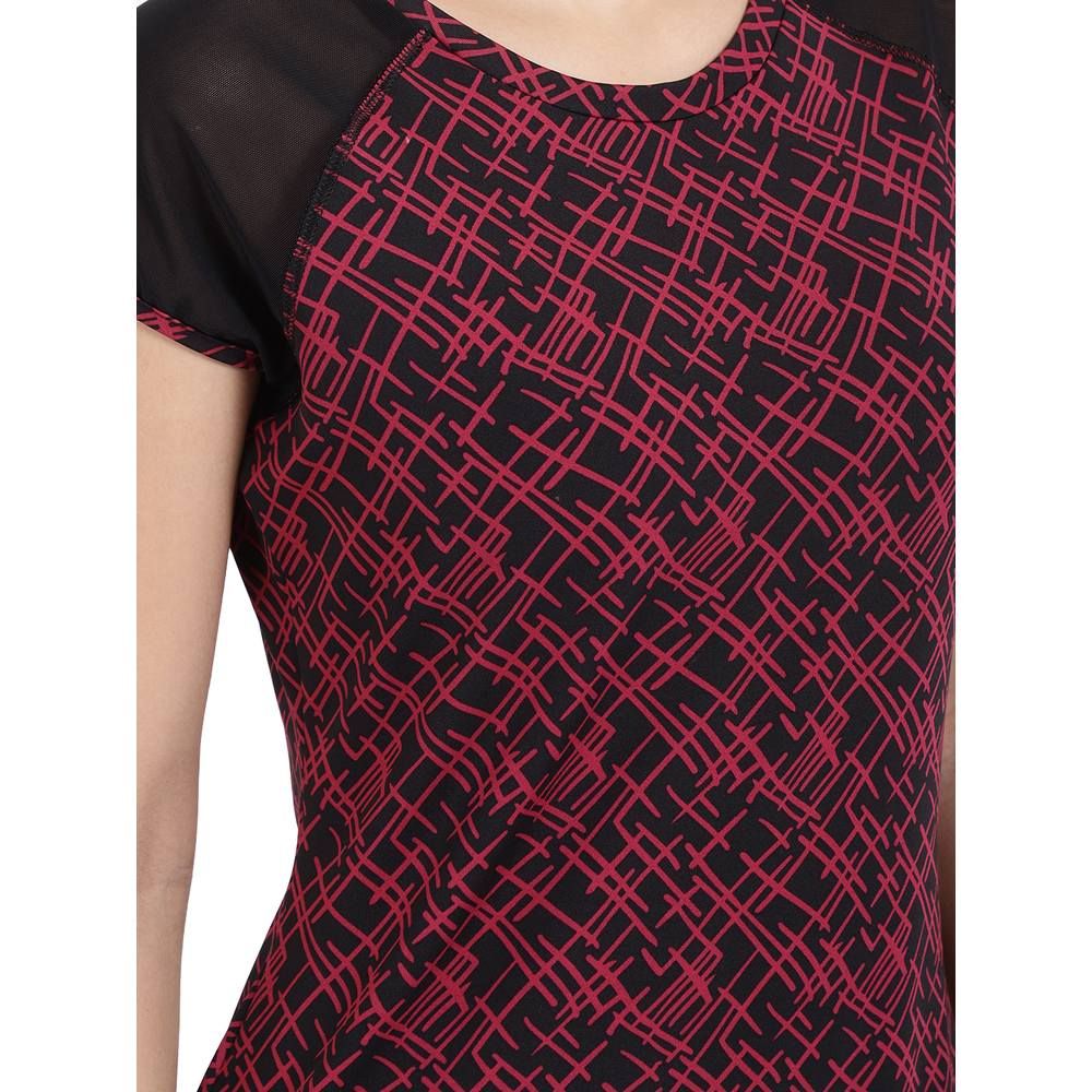 Studioactiv - Print Classy Lady Tee - Wine