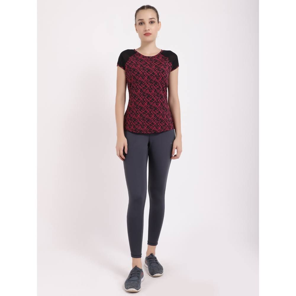 Studioactiv - Print Classy Lady Tee - Wine