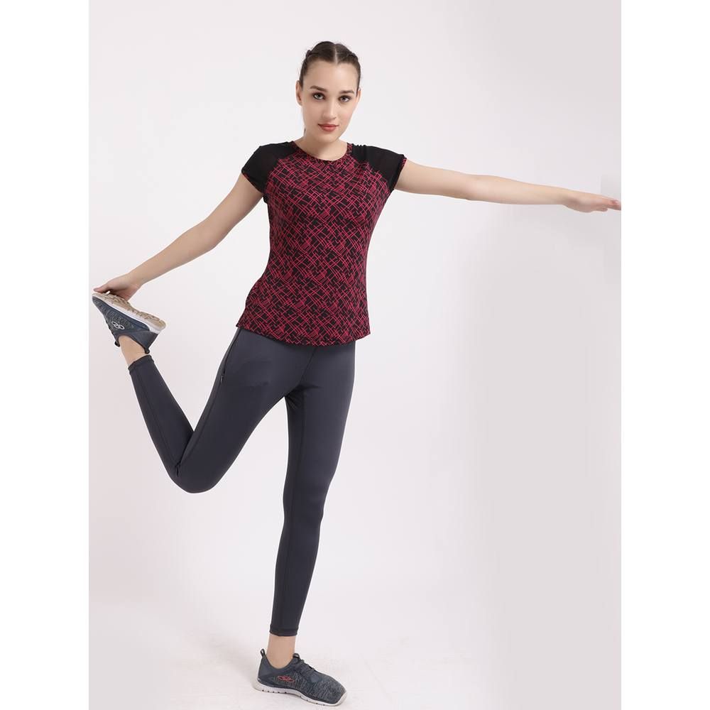 Studioactiv - Print Classy Lady Tee - Wine