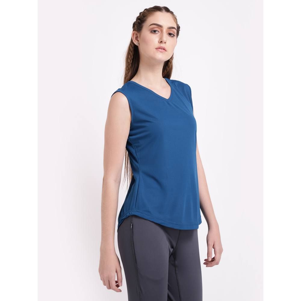 Studioactiv - Back String Tee Curvy - Teal