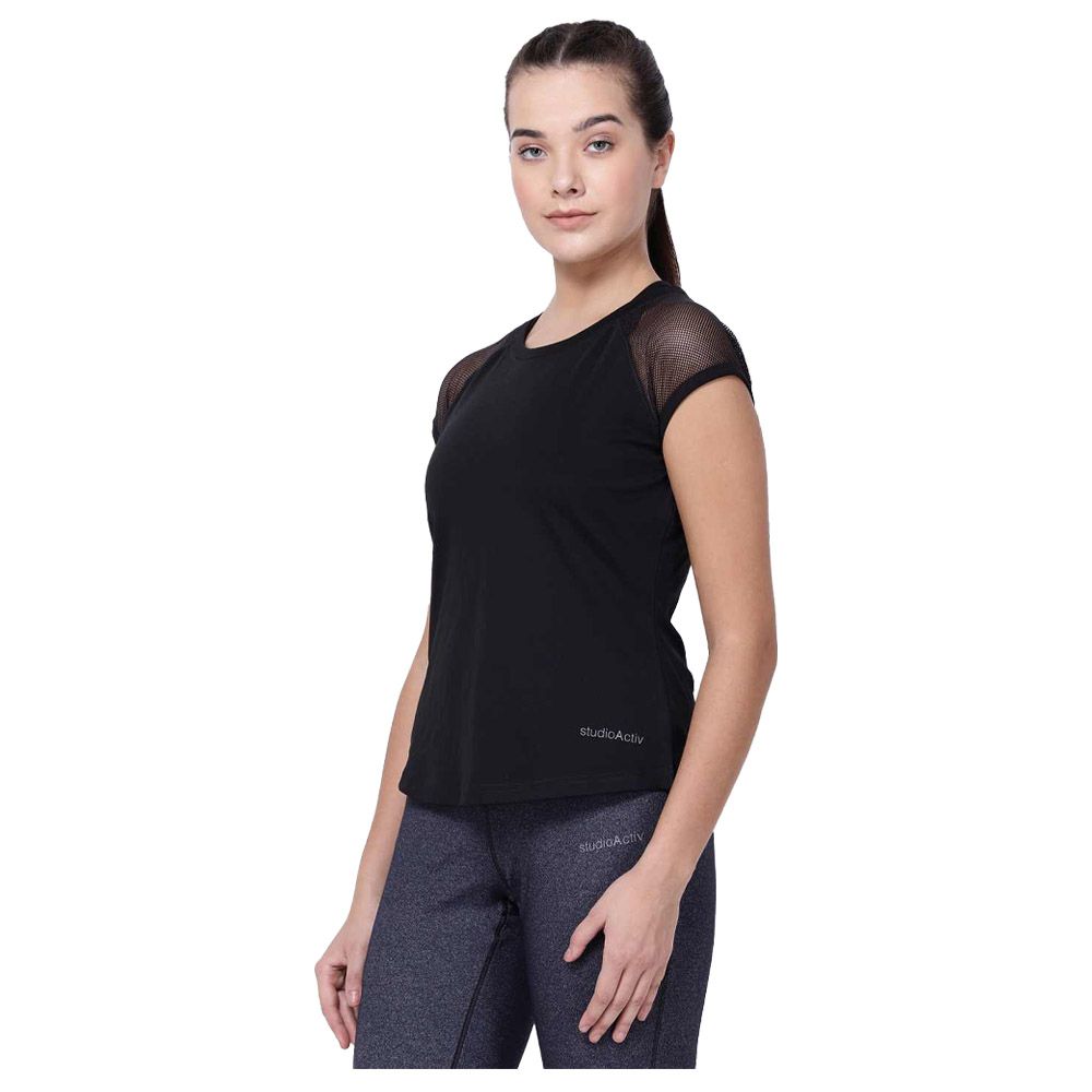 Studioactiv - Classy Lady Tee Curvy - Black_2XL