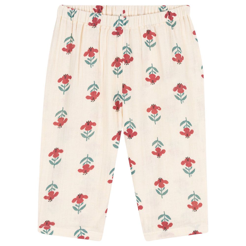 Petit Bateau - Baby's Patterned Cotton Gauze Trousers