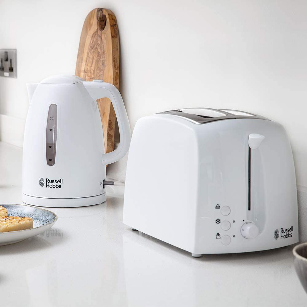 Russell Hobbs - 2 Slice Textures Toaster - White