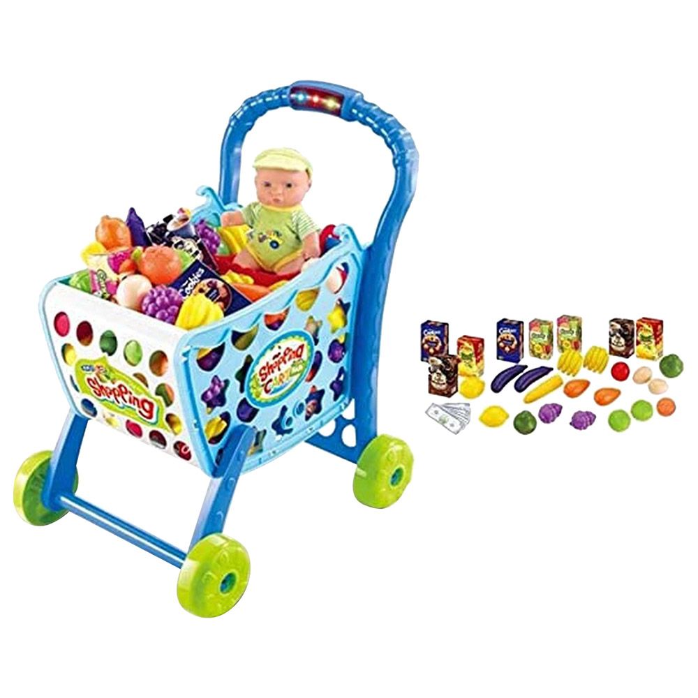 Xiong Cheng - 3-In-1 Kids Shopping Cart - Blue