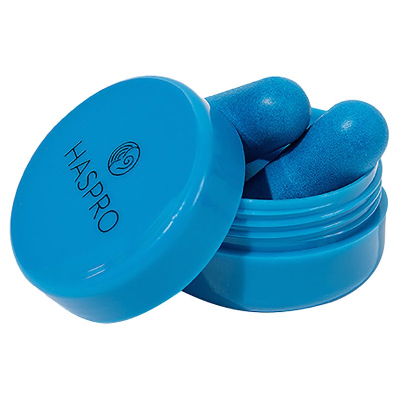 Haspro - Soft Tube Earplugs 50 Pairs - Blue