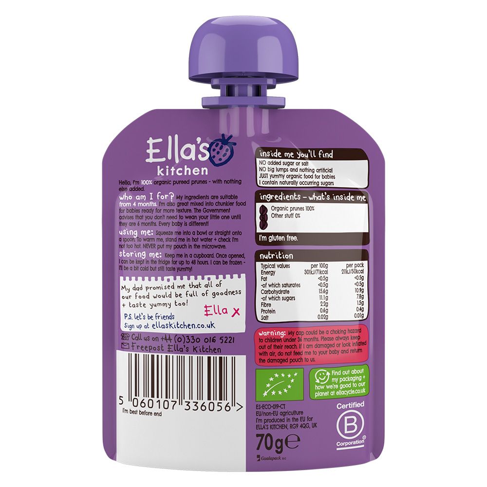 Ella's Kitchen - Prunes, Prunes, Prunes 70g