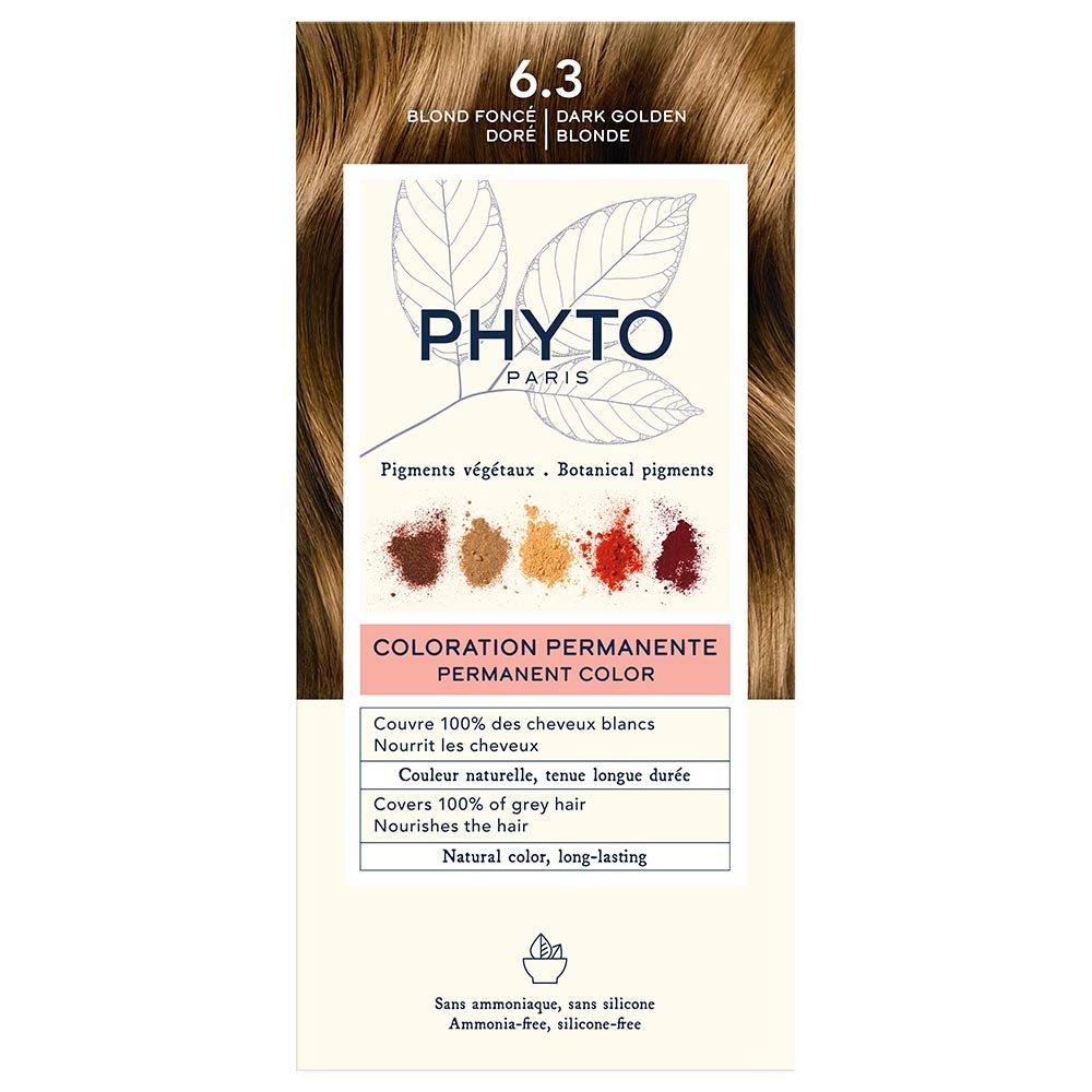 Phyto - Phytocolor 6.3 Dark Golden Blonde Permanent Coloring