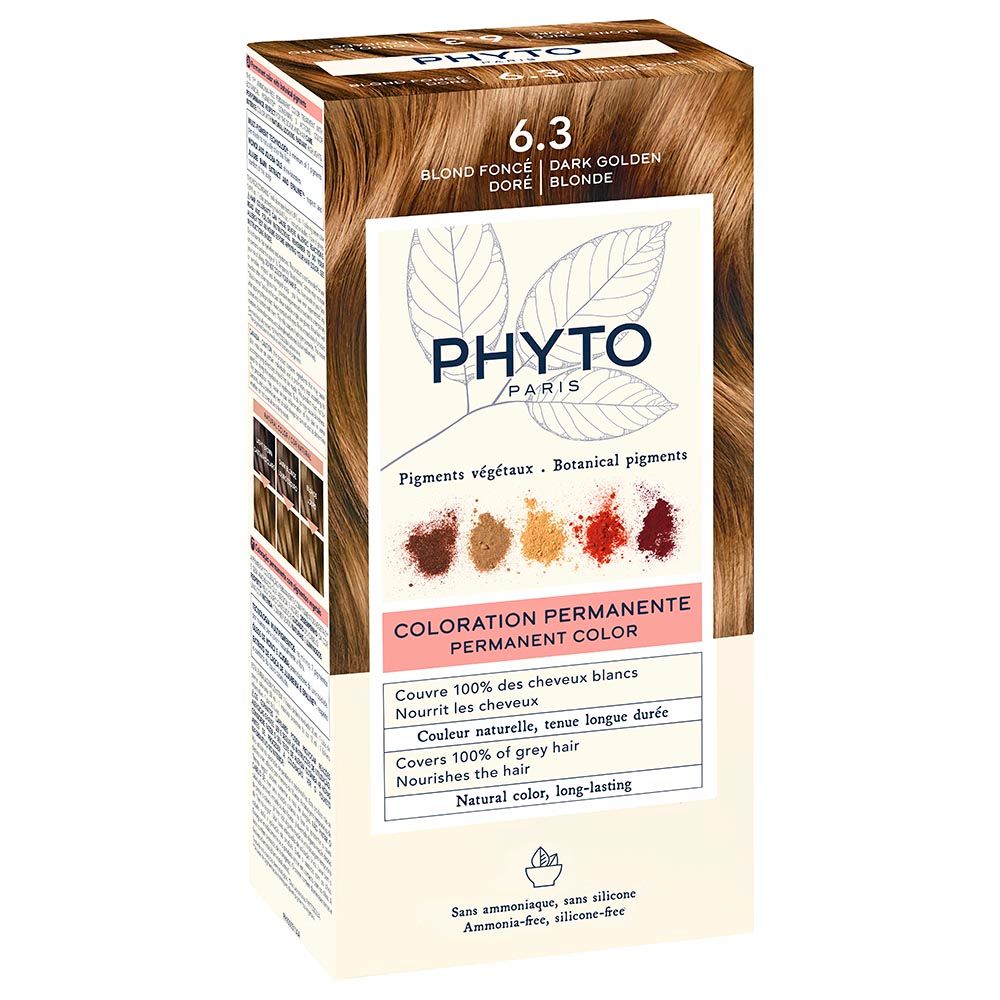 Phyto - Phytocolor 6.3 Dark Golden Blonde Permanent Coloring