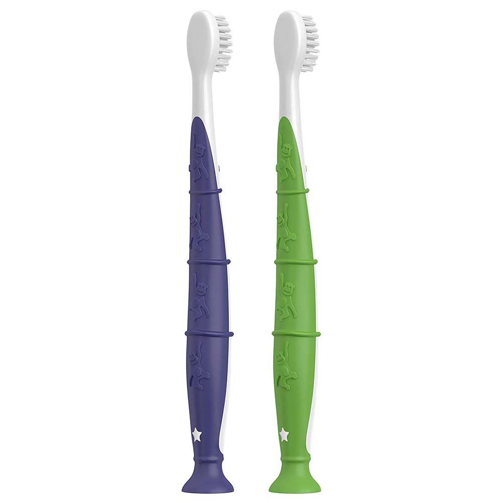 Colgate - Extra Soft Toothbrush For Kids- BPA-Free -Pack of 2