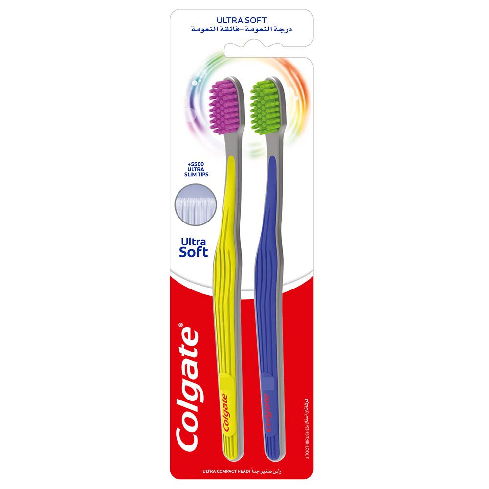 Colgate - Ultra Soft Toothbrush Pack of 2