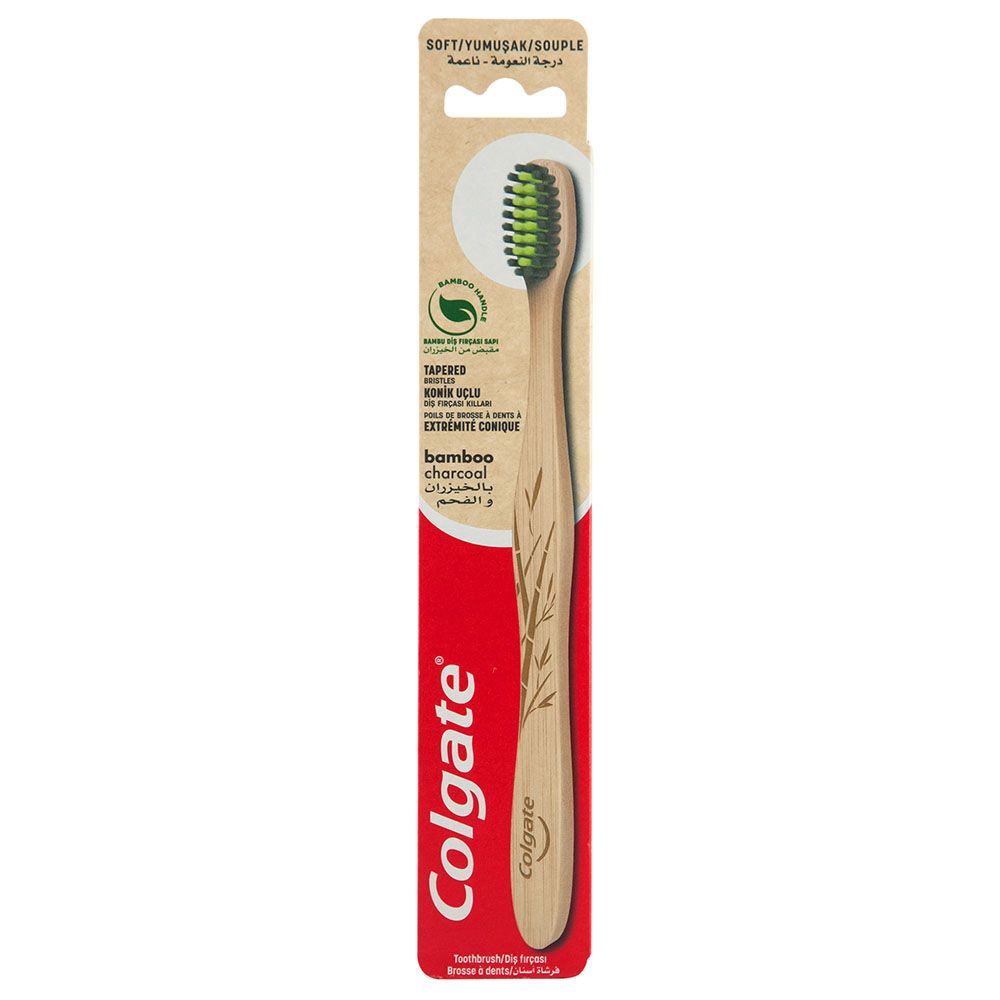 Colgate - Bamboo Charcoal Black Soft Toothbrush 1pc