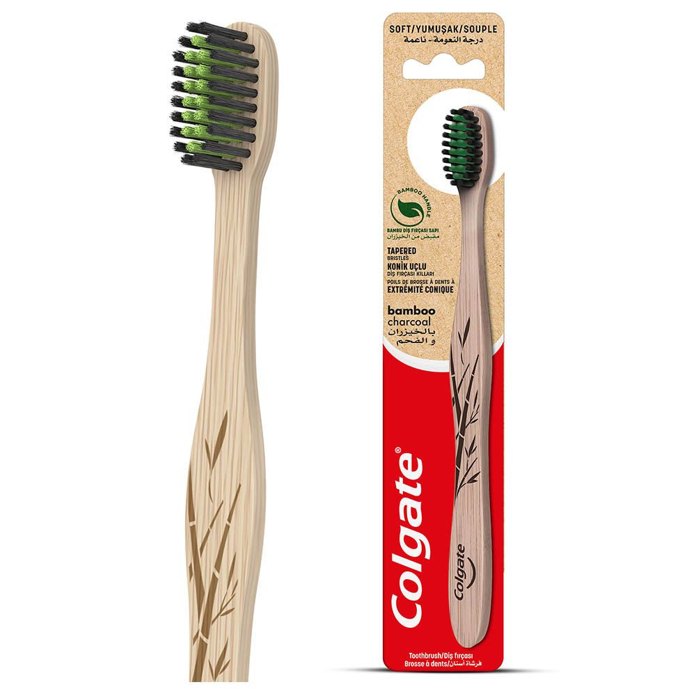 Colgate - Bamboo Charcoal Black Soft Toothbrush 1pc