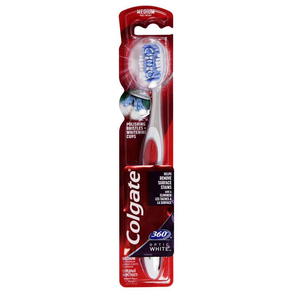 Colgate - 360 Optic White Medium Whitening Toothbrush