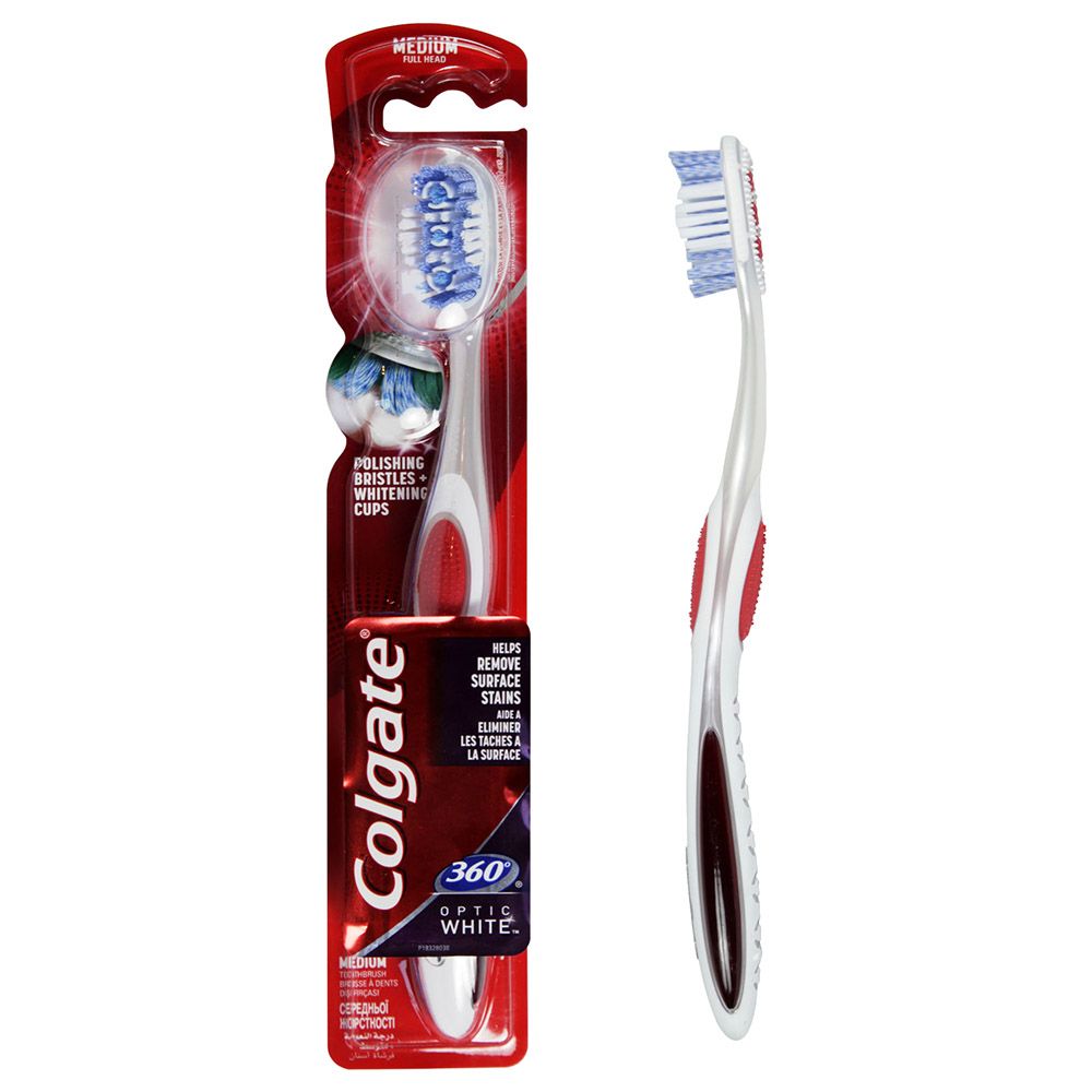 Colgate - 360 Optic White Medium Whitening Toothbrush