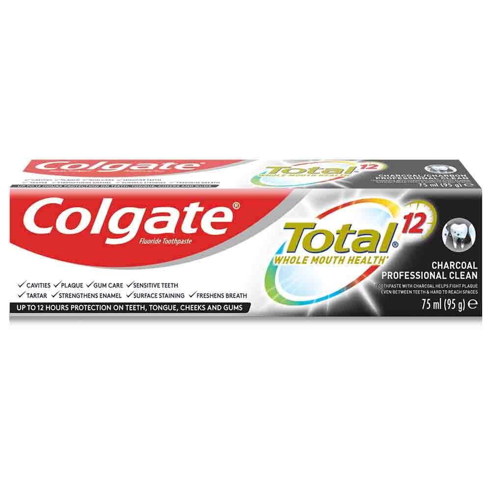 Colgate - Total 12 Hour Protection Charcoal Toothpaste 75ml