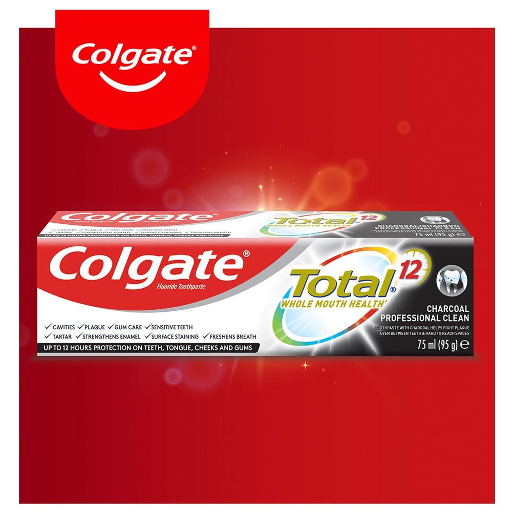 Colgate - Total 12 Hour Protection Charcoal Toothpaste 75ml