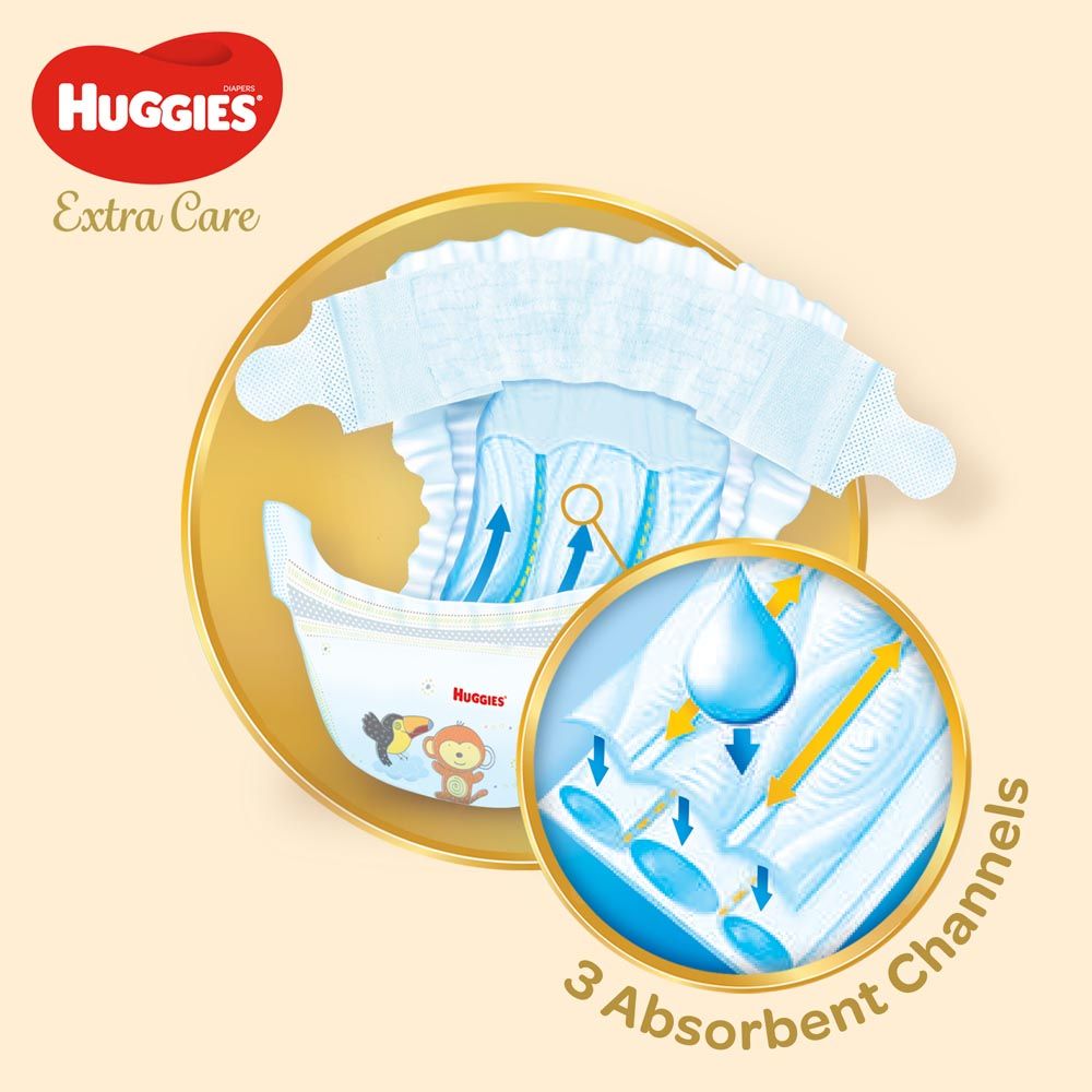 Huggies - Extra Care, Size 3, 4 - 9 kg, Jumbo Pack, 76 Diapers