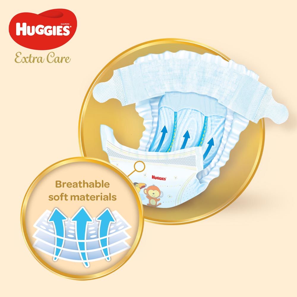 Huggies - Extra Care, Size 3, 4 - 9 kg, Jumbo Pack, 76 Diapers