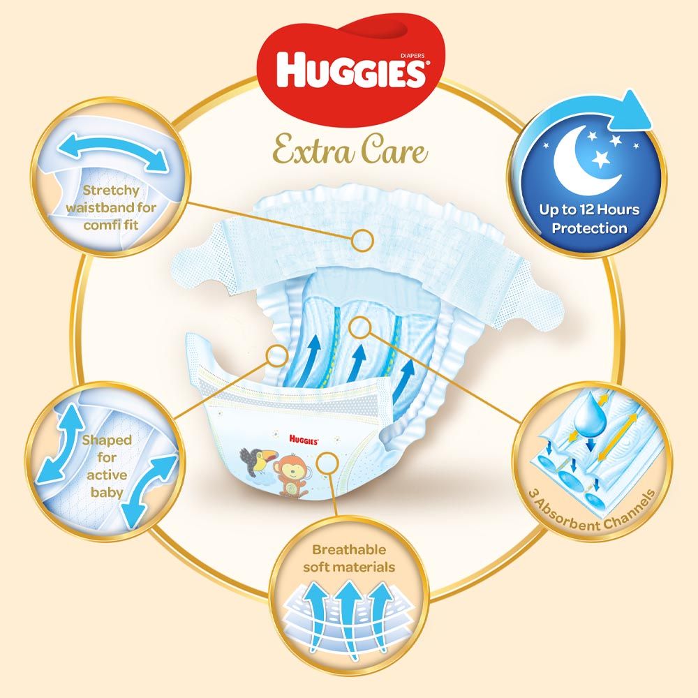 Huggies - Extra Care, Size 3, 4 - 9 kg, Super Mega Pack, 228 Diapers