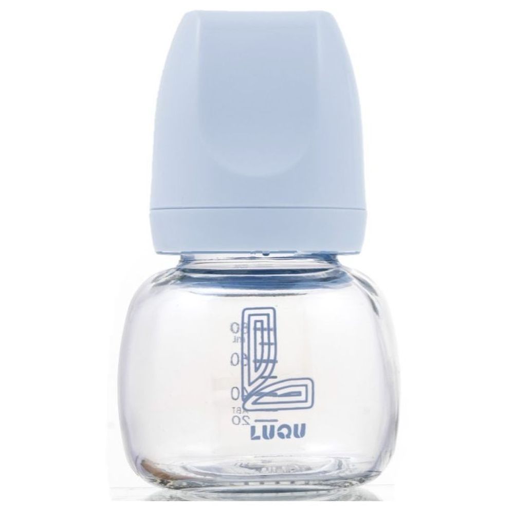 Luqu - Feeding Bottle & Brush Set - Blue