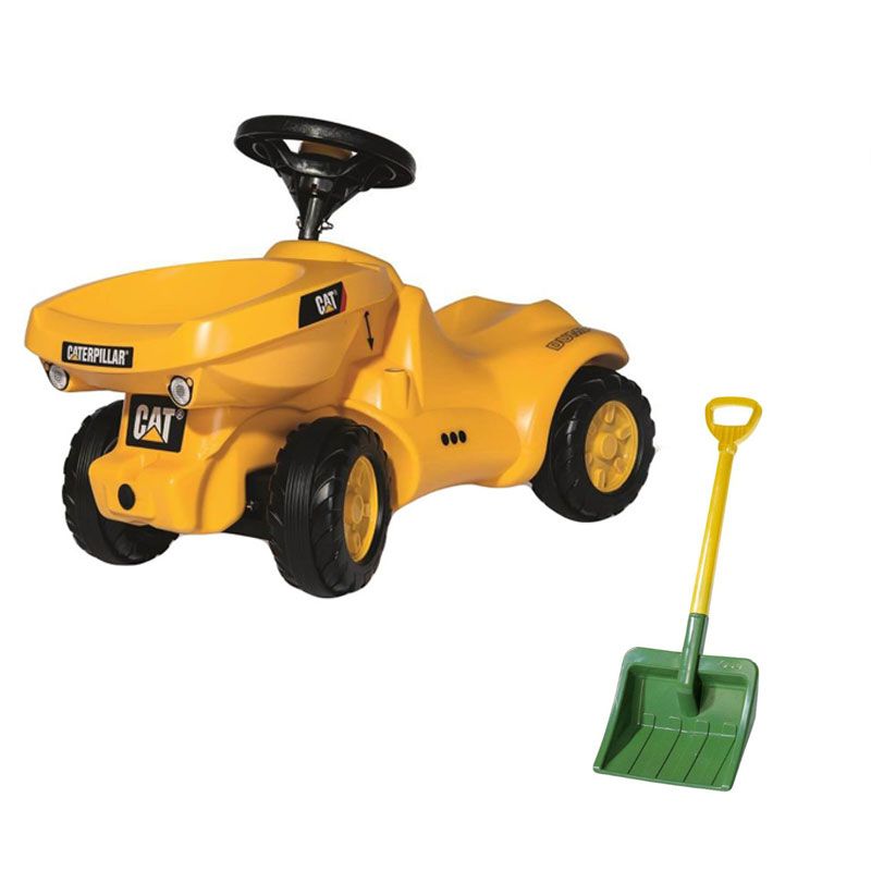 Rolly Toys - Minitrac Dumper CAT Ride On + Kids Shovel