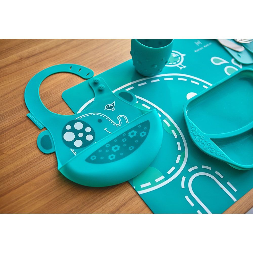 Marcus & Marcus - Silicone Baby Bib - Ollie