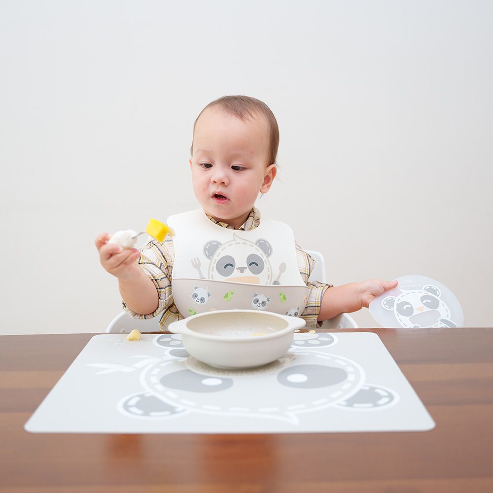 Marcus & Marcus - Palm Grasp Spoon & Fork Set - Pebble