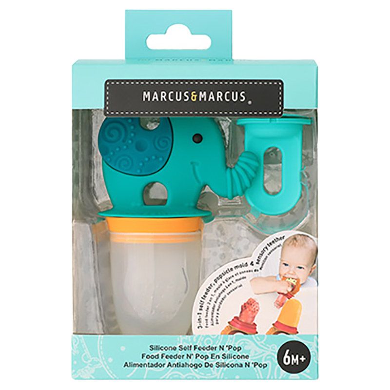 Marcus & Marcus - Silicone Fresh Food Feeder and Popsicle Set - Ollie