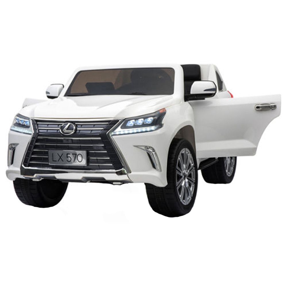 Lexus - 12V Electric Lx570 Ride On Car - White