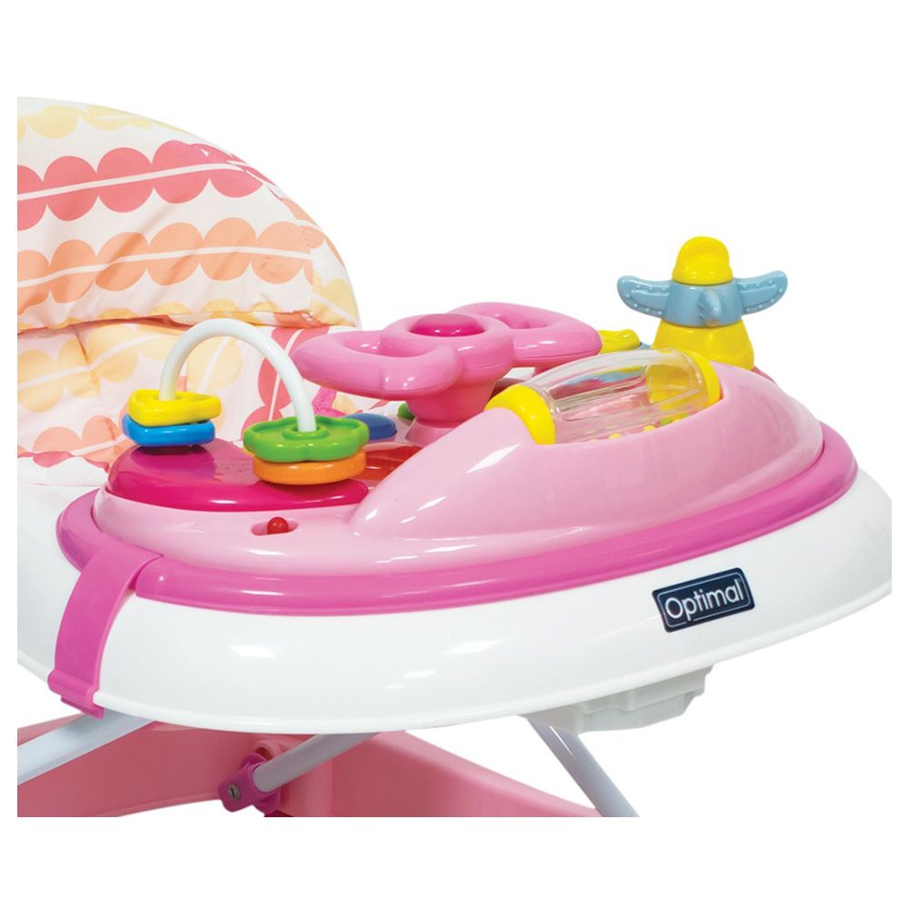 Optimal - Musical Baby Walker - Pink