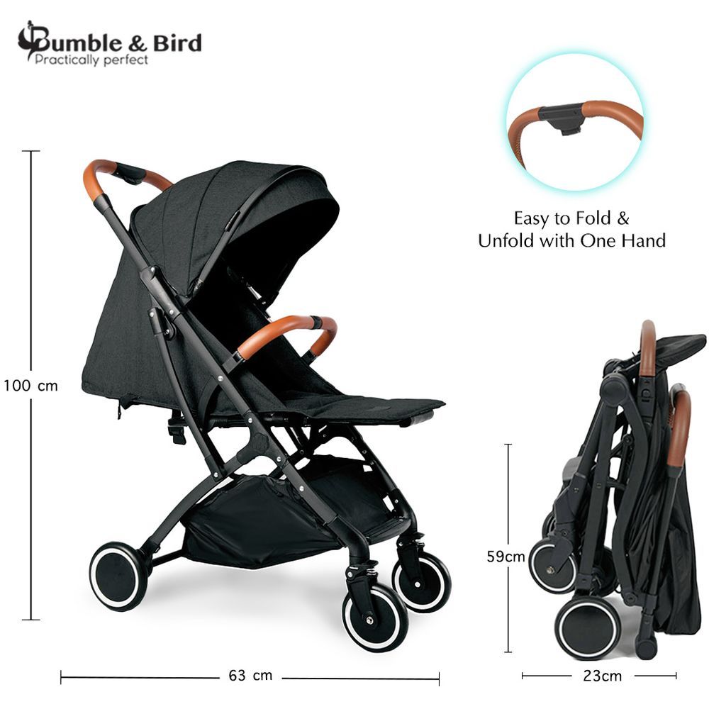 Bumble & Bird - Travel Light Cabin Stroller - Black