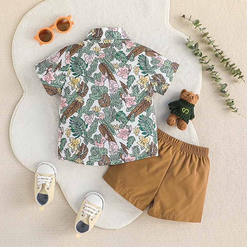 Sugar Rush - 2pc-Set - Printed Classic Shirt & Shorts