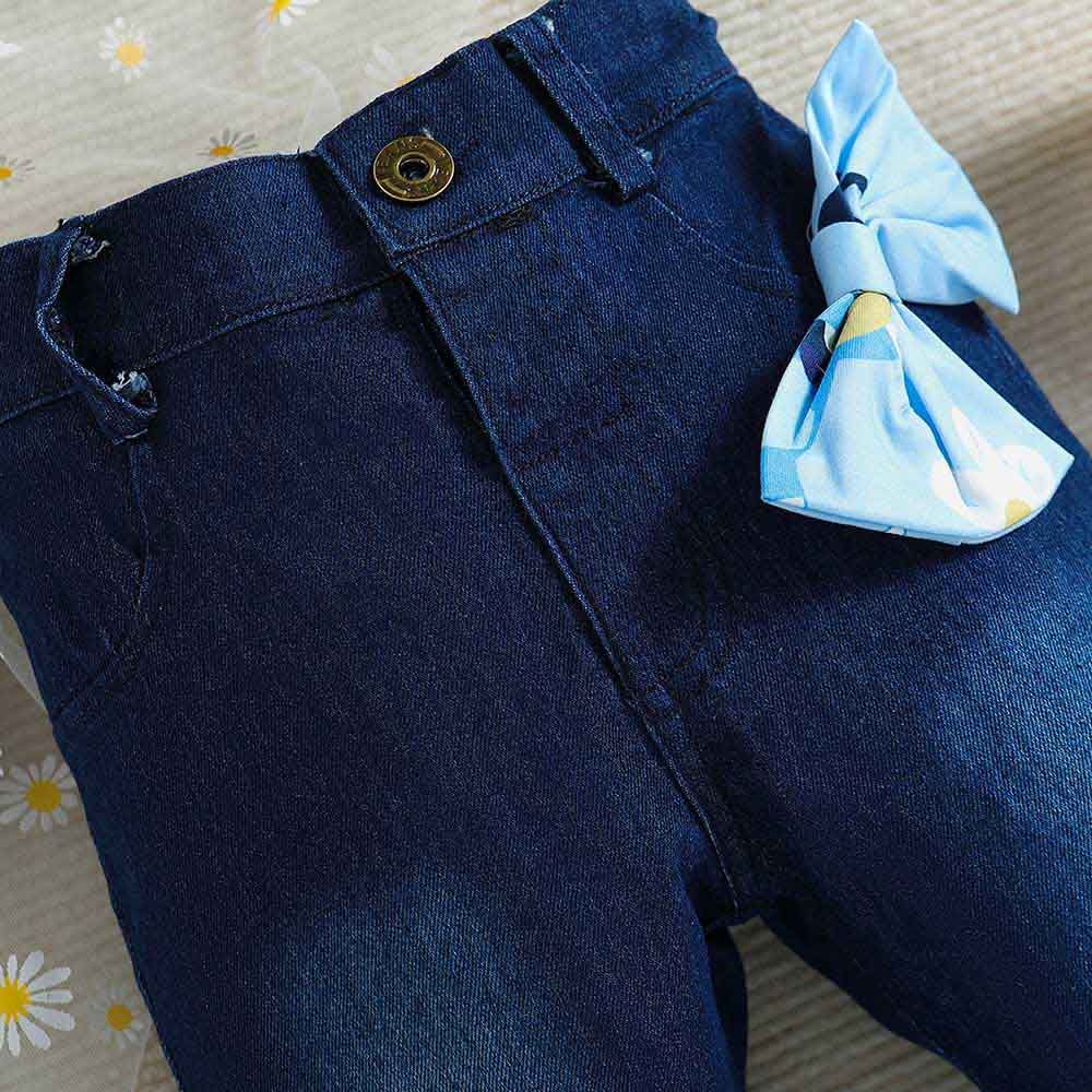 Sugar Rush - Appliqued Regular Jeans - Blue