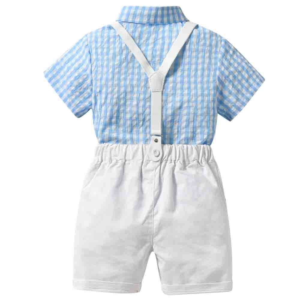 Sugar Rush - 2Pc-Set - Short Sleeves Shirt & Shorts - Blue