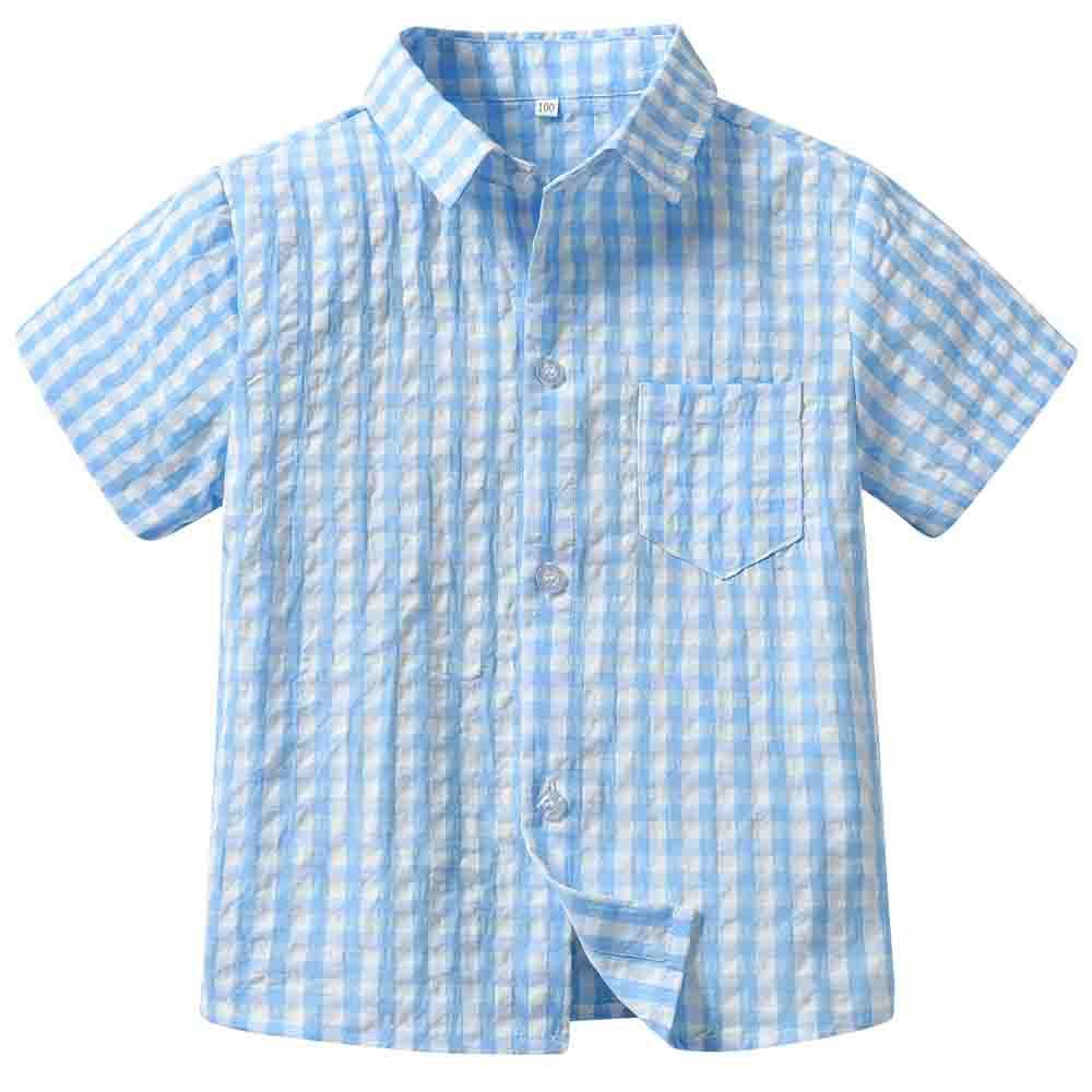 Sugar Rush - 2Pc-Set - Short Sleeves Shirt & Shorts - Blue