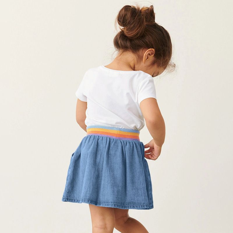 Sugar Rush - 2pc-Set - Short Sleeves T-Shirt & Skirt - White