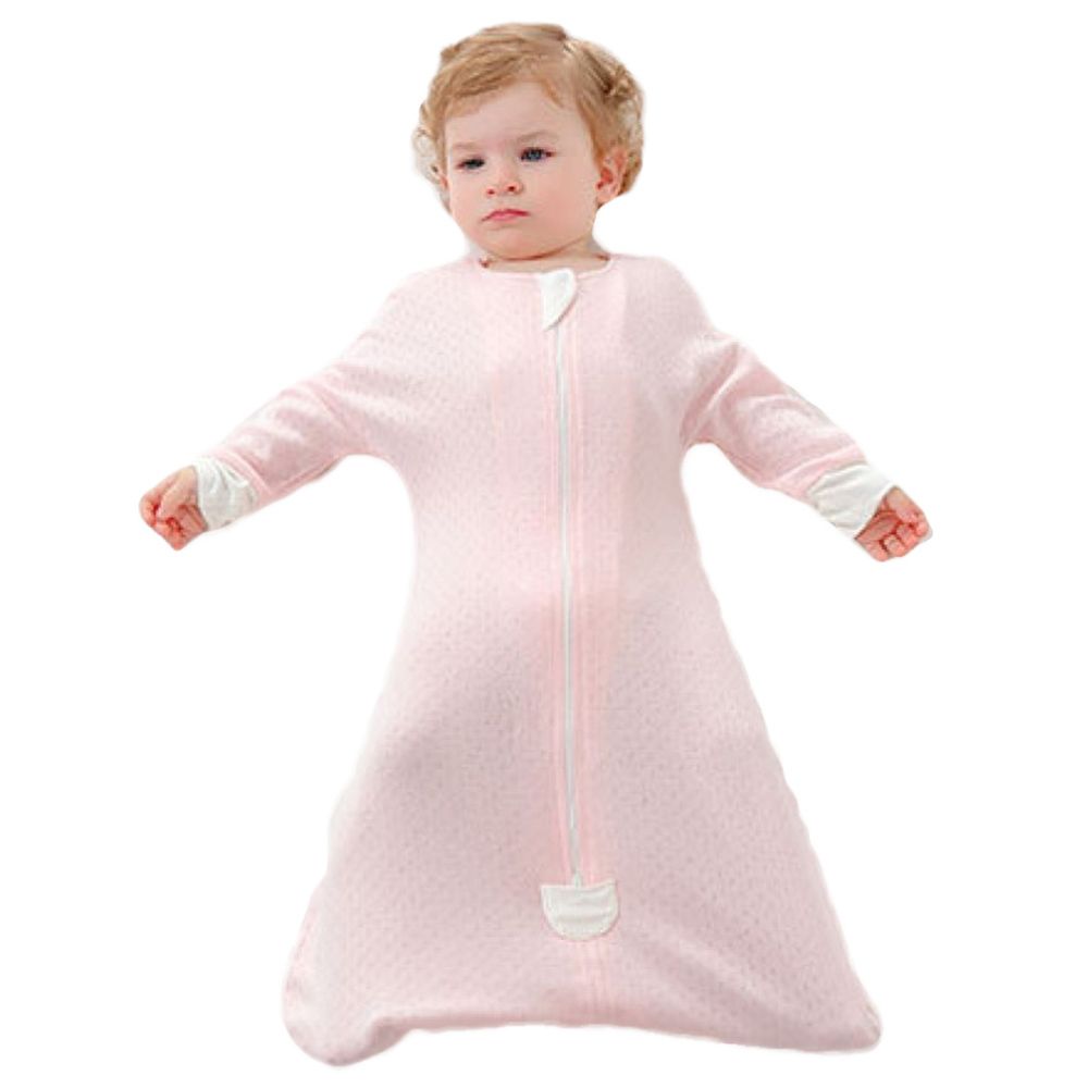 Tiny Toes - Baby Girls Solid Long Sleeves Swaddle - Pink (Exclusive)