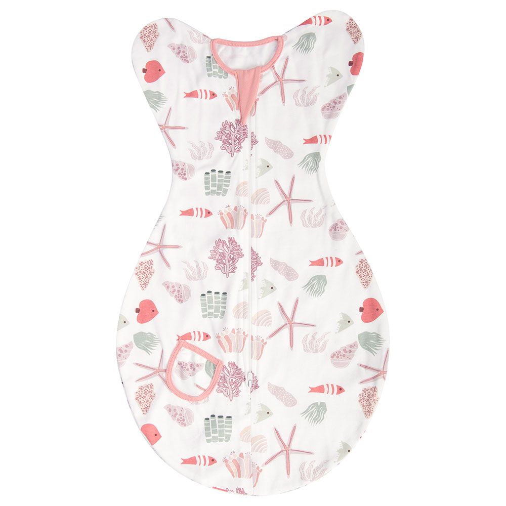 Tiny Toes - Baby Girls Printed Swaddle - Pink (Exclusive)