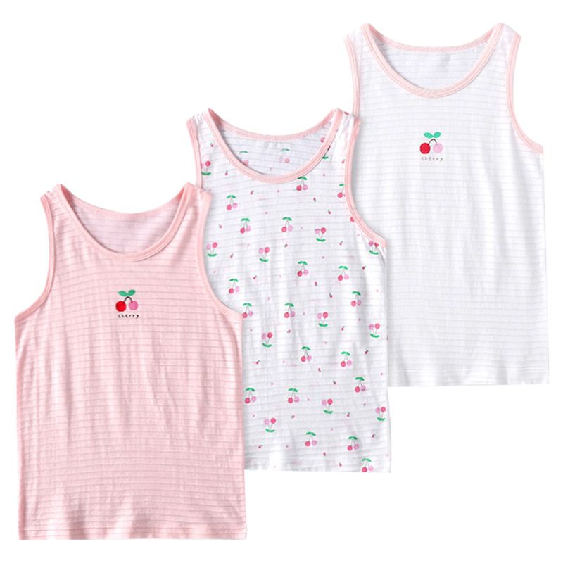 Sugar Rush - Cherry Printed Vests Pack Of 3_1-9y