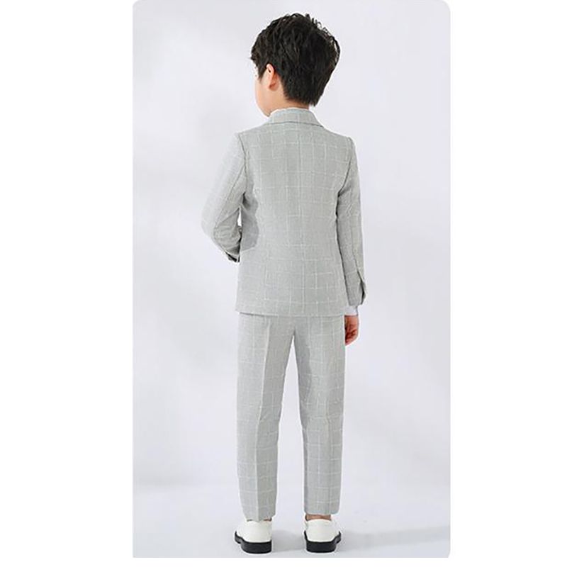 Sugar Rush - 3pc-set - Boys Full Sleeves Party Wear - Grey