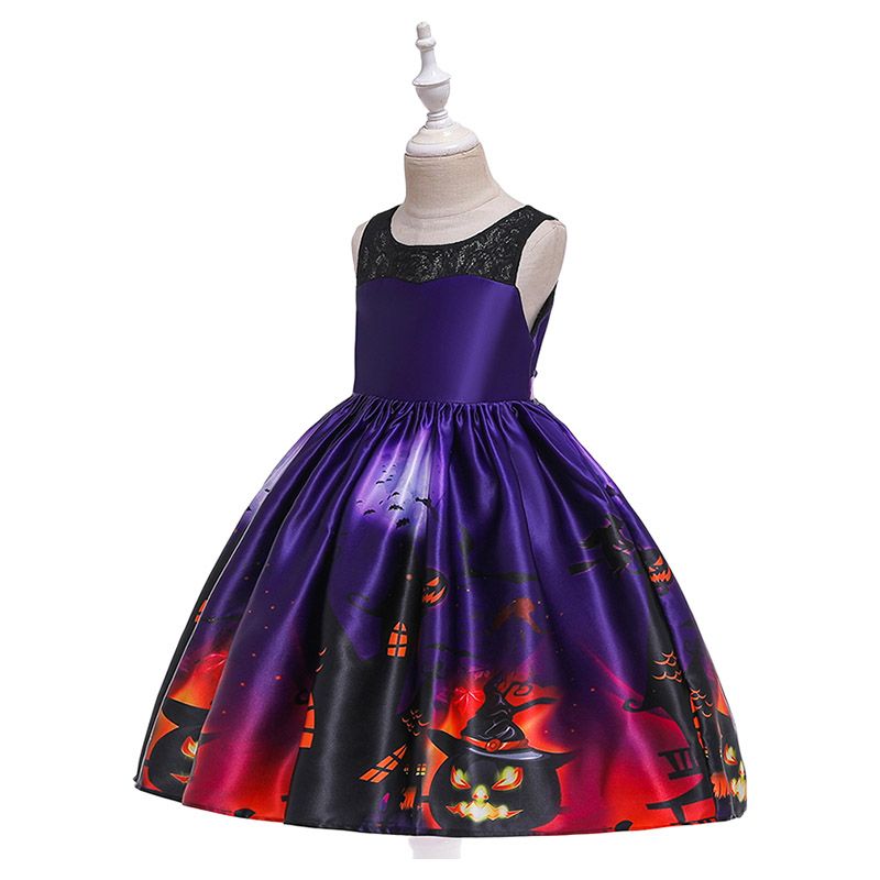 Super Cute - Jack-O'-Lantern Party Dress - Purple