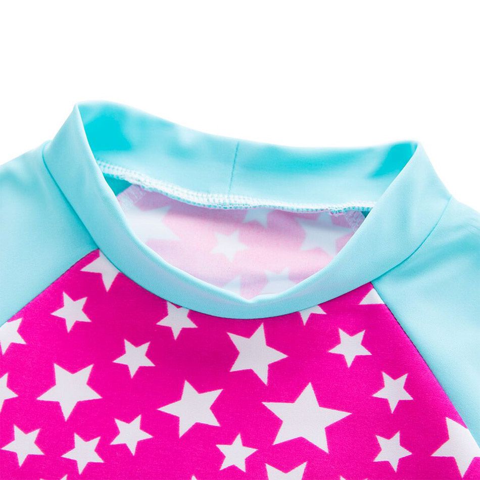 Sugar Rush - Star-Themed 2-pc Swimwear + Swimcap