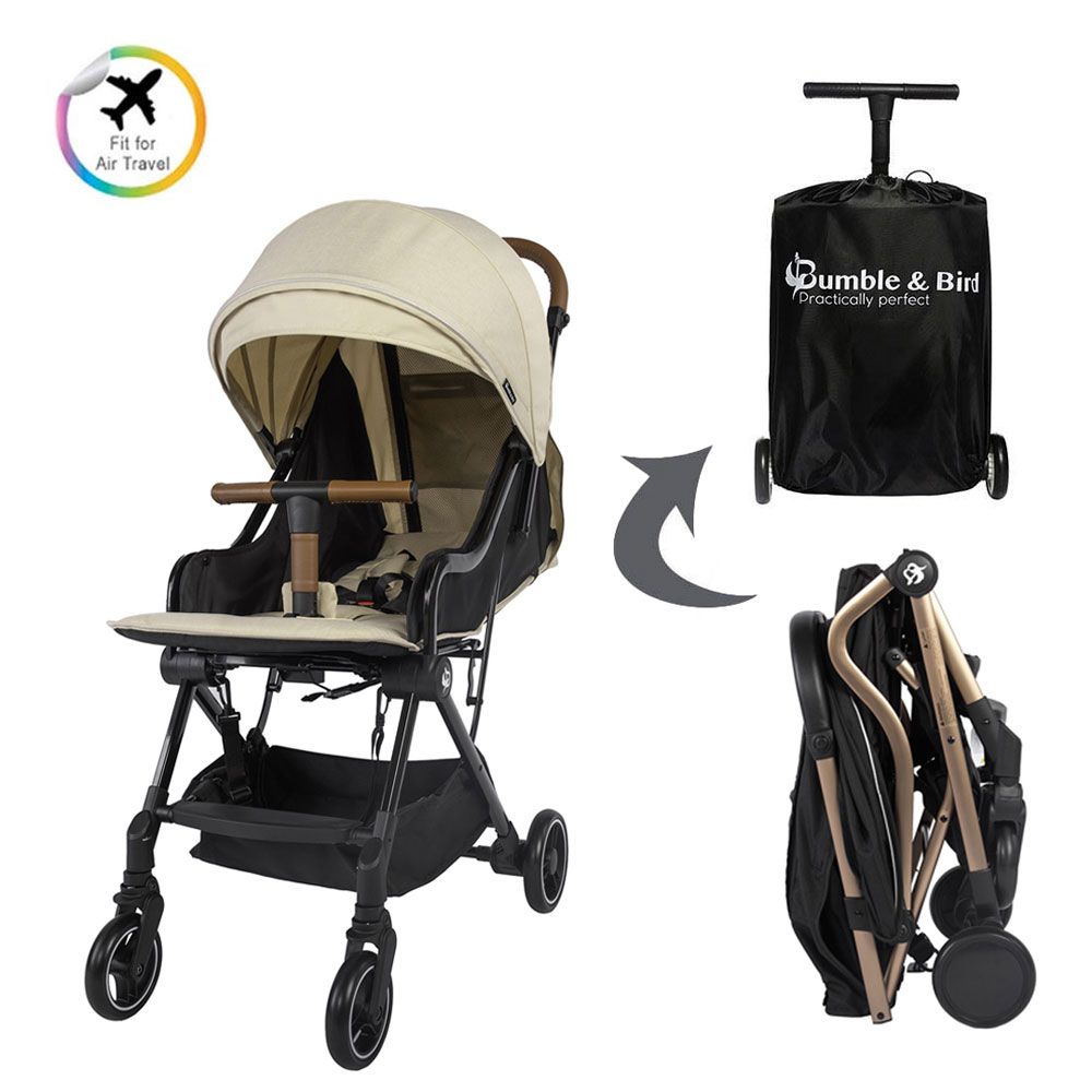 Bumble & Bird - Robin Lightweight Travel Stroller - Khaki (Exclusive)