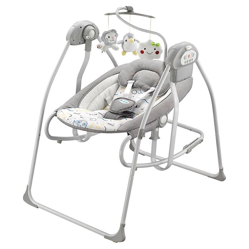 Bumble & Bird - 3-in-1 Baby Swing, Seat & Rocker - Grey (Exclusive)