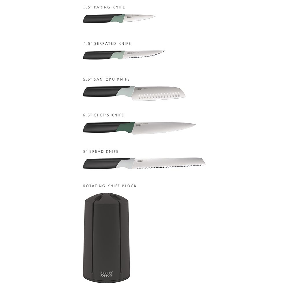 Joseph Joseph - Editions Sage Elevate Knives Carousel Set - 5pcs