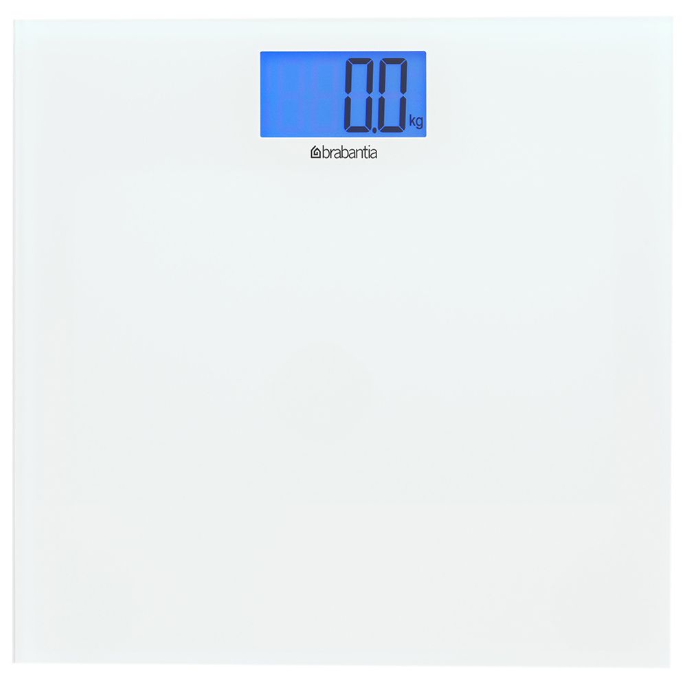 Brabantia - Battery Powered Bathroom Scale - Glass White