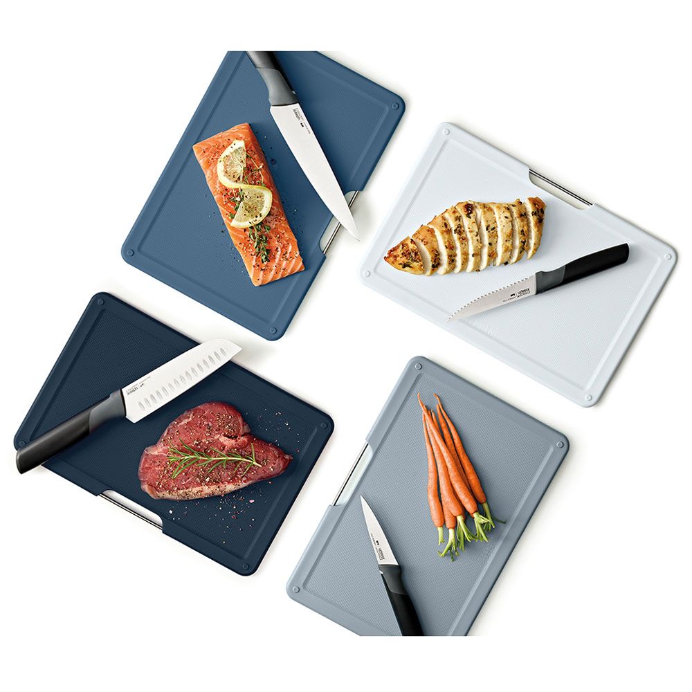 Joseph Joseph - Folio Plus Chopping Board w/ Knife Set - 8pcs - Graphite