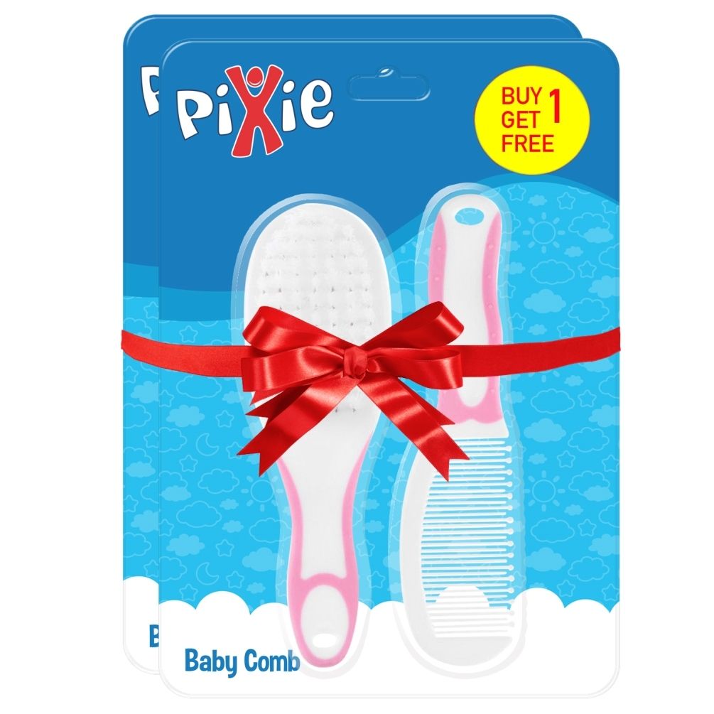 Pixie - Comb Set - White & Pink (Buy 1 Get 1 Free)