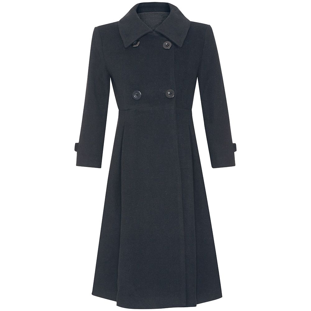 JoJo Long Peacoat - Black